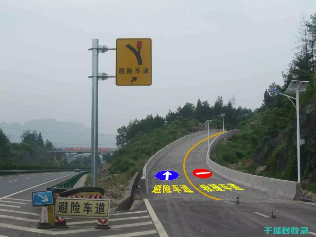 高速公路避险要点： (高速公路避险处预告标志图片)