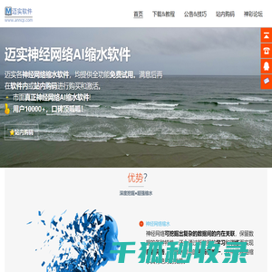 神经网络缩水软件,svm支持向量机缩水软件,迈实AI缩水,迈实神彩